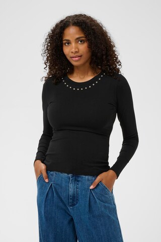 Kaffe - Camiseta 'KAMarty' en negro: frente