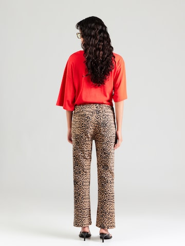 Flared Pantaloni di monari in beige