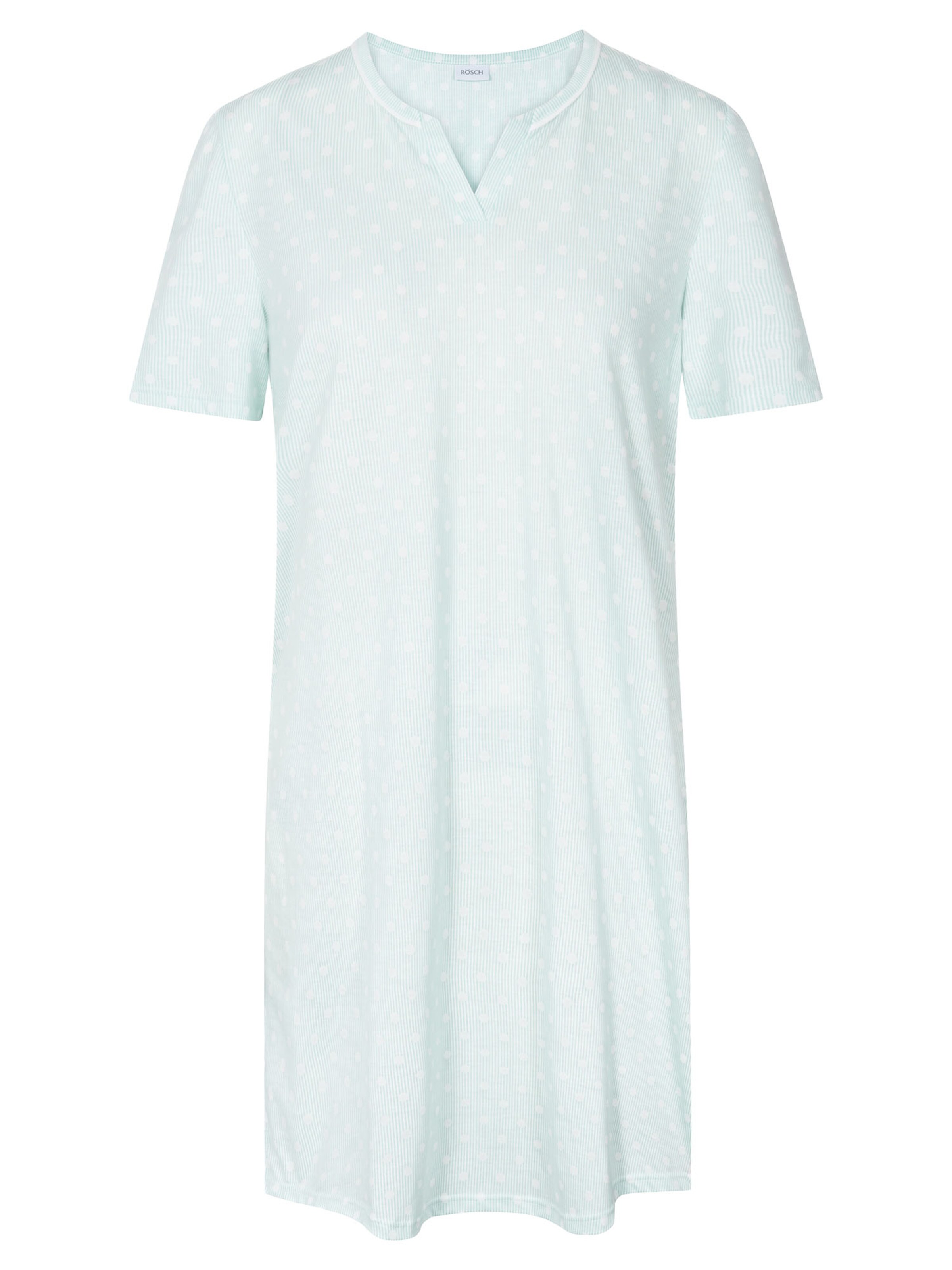 Rösch Nachthemd ' Mustermix ' in Grün: Vorderseite