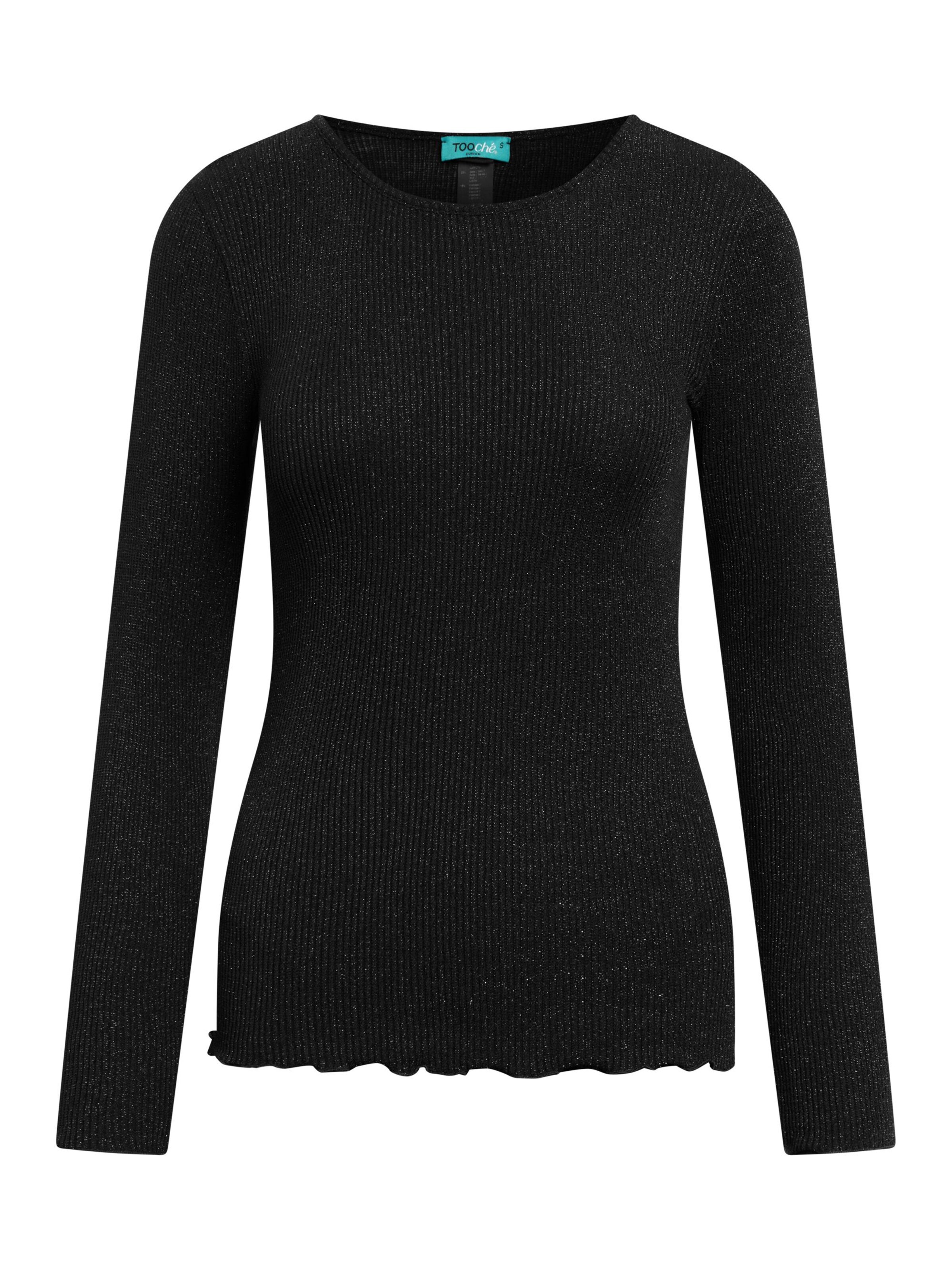 TOOche Shirt 'Stardust Glow' in Black: front