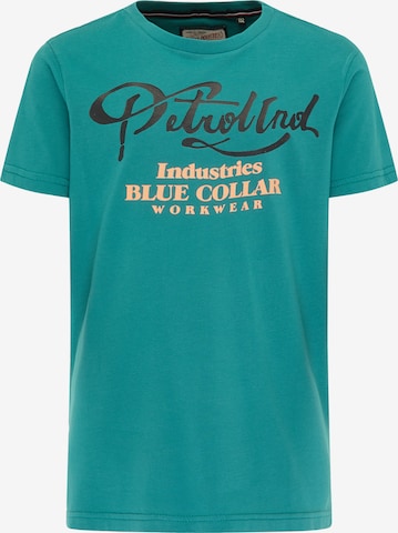 Petrol Industries - Camiseta en azul: frente