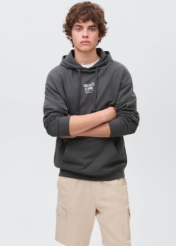 MANGO TEEN Sweatshirt 'Grit' in Grey: front