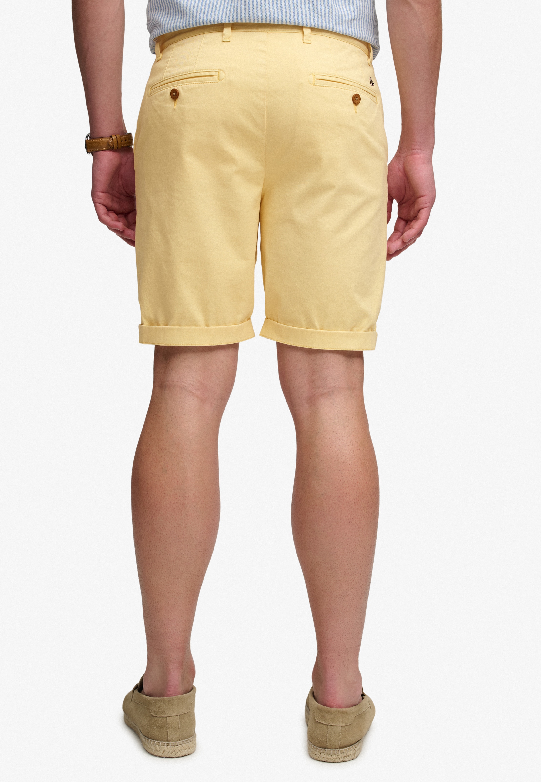 Superdry & Co Slimfit Chino in Geel