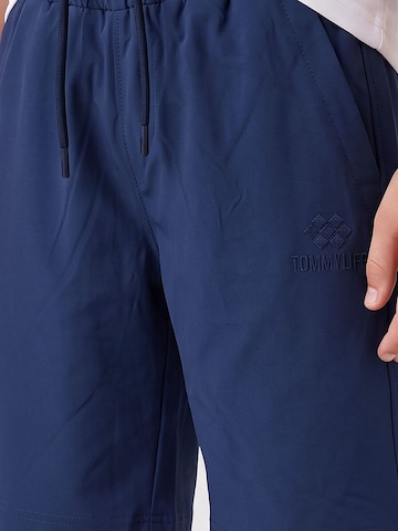 Tommy Life Broek 'TOMMY Shorts, ohne Verschluss' in Blauw