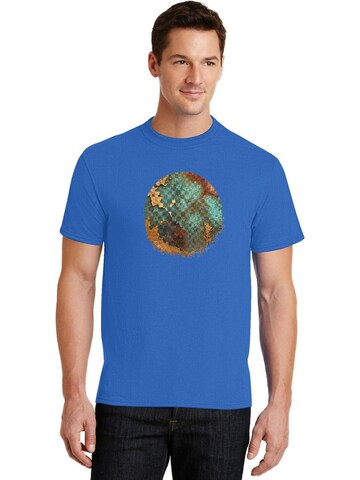 HUSKSWARE Shirt 'Grafik'‌‌‌‌‌‌‌‌‌ in Blau: Vorderseite