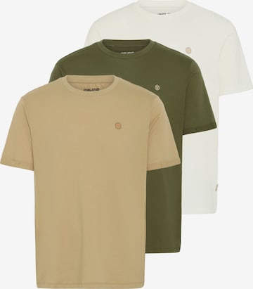 BLEND - Camisa ' BHVIGTI 3-pack ' em bege: frente