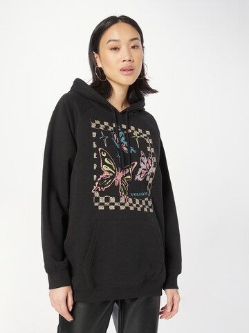 Volcom Sweatshirt 'TRULY' in Zwart: voorkant