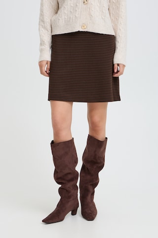 b.young Skirt in Brown: front