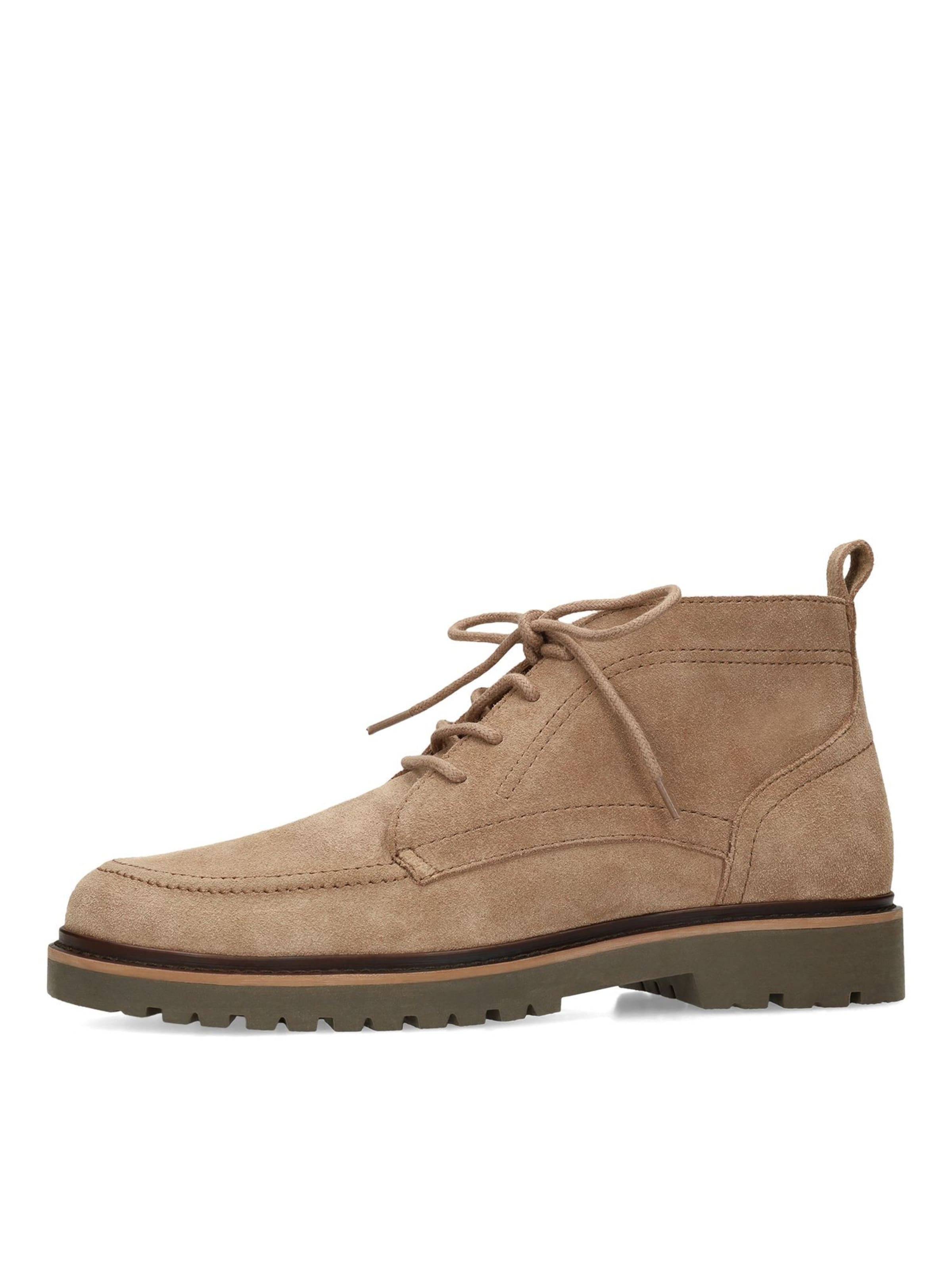 MANFIELD Lace-Up Boots in Brown: front