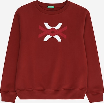 UNITED COLORS OF BENETTON Sweatshirt in Red: front