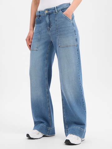 Wide Leg Jean 'Miva' OPUS en bleu : devant