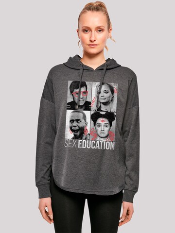Sweat-shirt 'Sex Education Class Photos Netflix TV Series' F4NT4STIC en gris : devant
