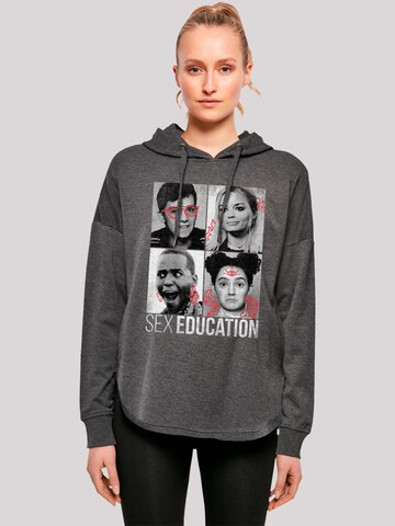 F4NT4STIC Sweatshirt 'Sex Education Class Photos Netflix TV Series' in Grijs: voorkant