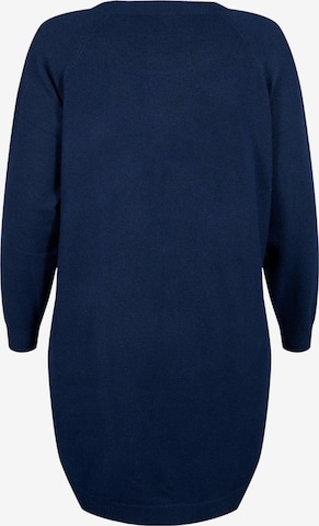 Robes en maille 'Sunny' Zizzi en bleu