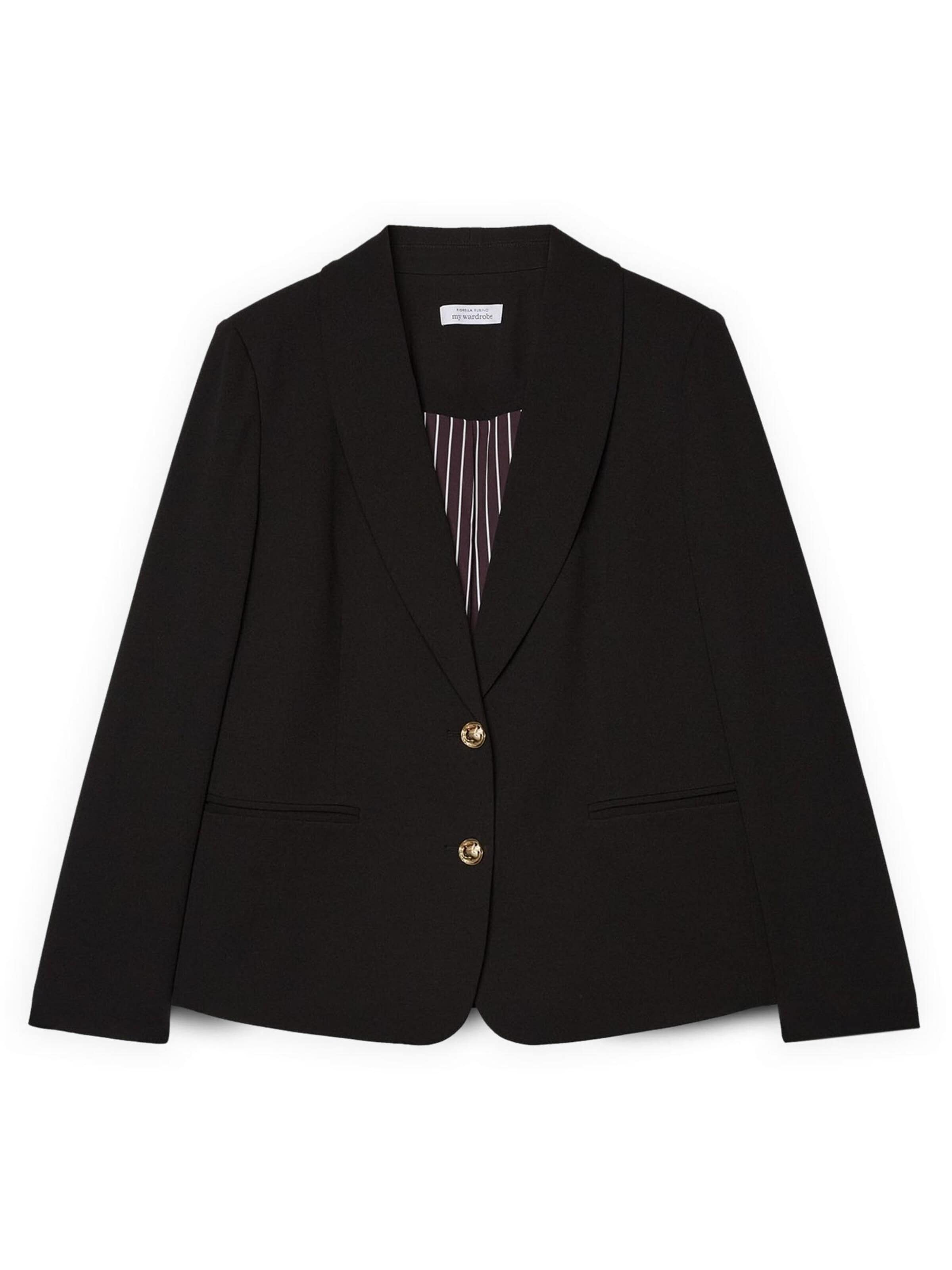 Fiorella Rubino Blazers in Zwart: voorkant
