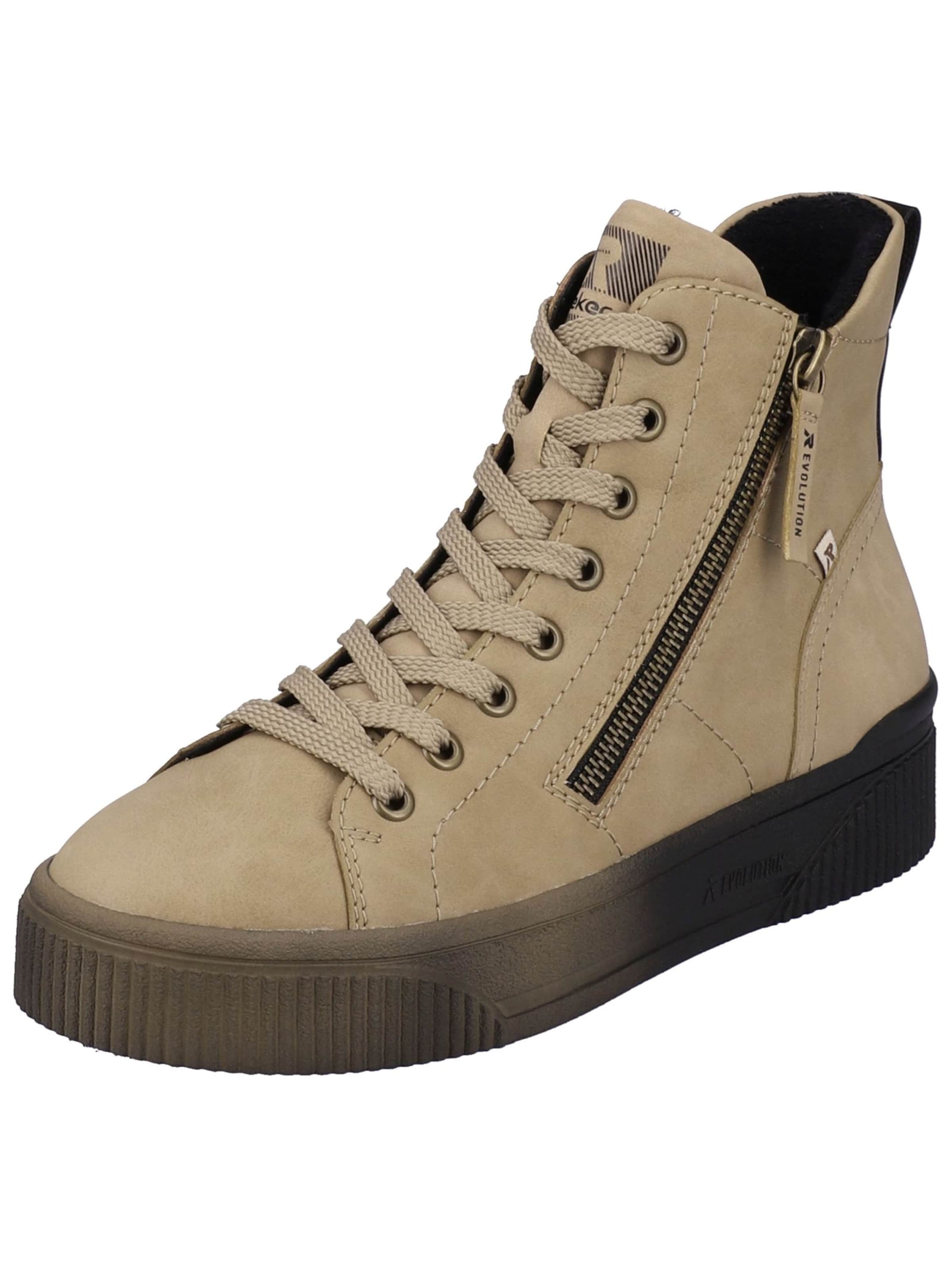 Bottines à lacets Rieker Sport en beige : devant