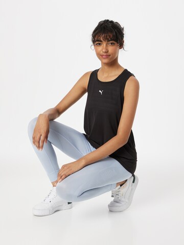 PUMA Sportovní top 'Train All Day' – černá