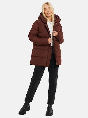 Threadbare Winter Jacket 'Hayley' in Brown