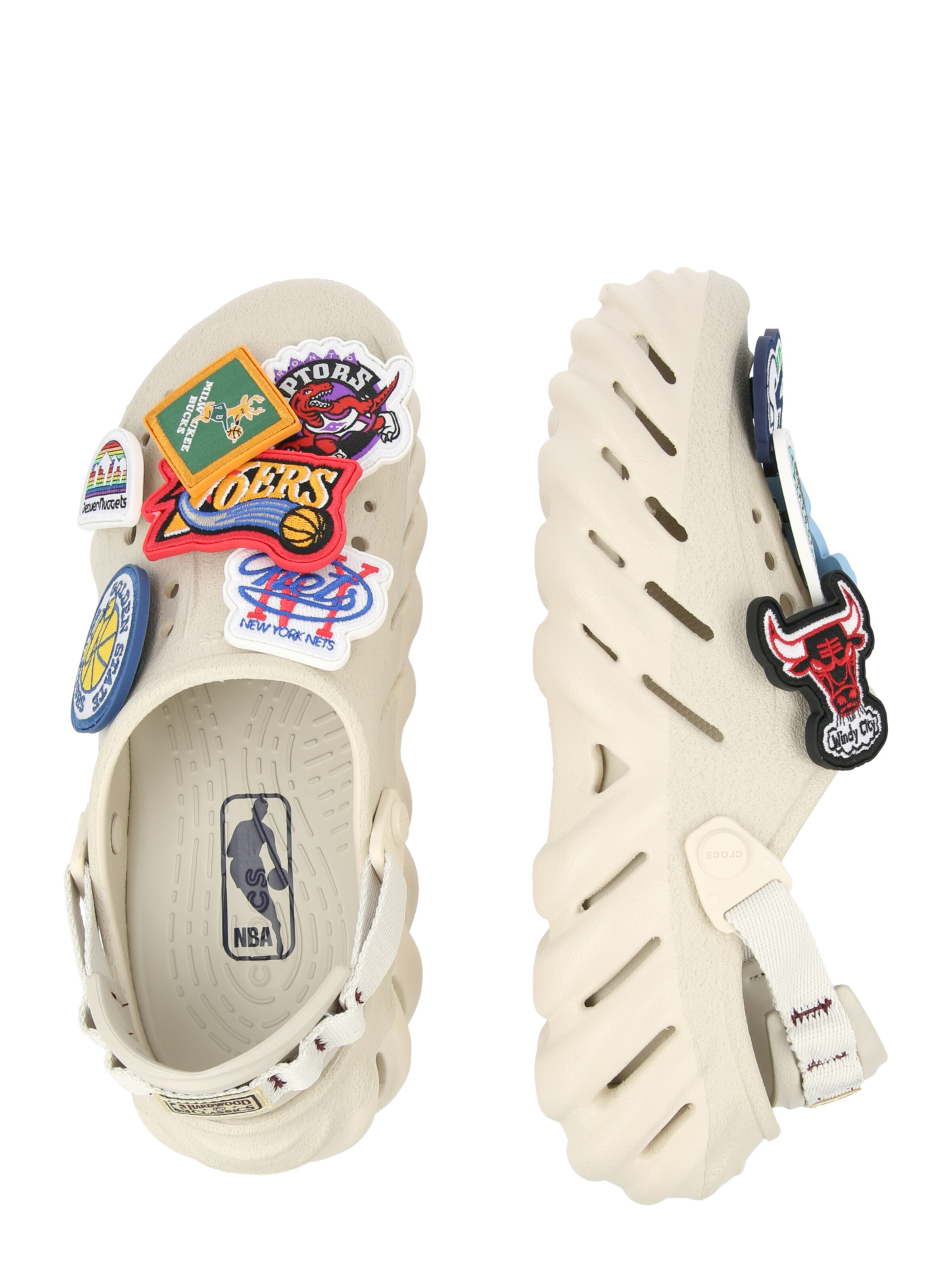 Crocs Chodaki 'NBA Echo' w kolorze beżowy
