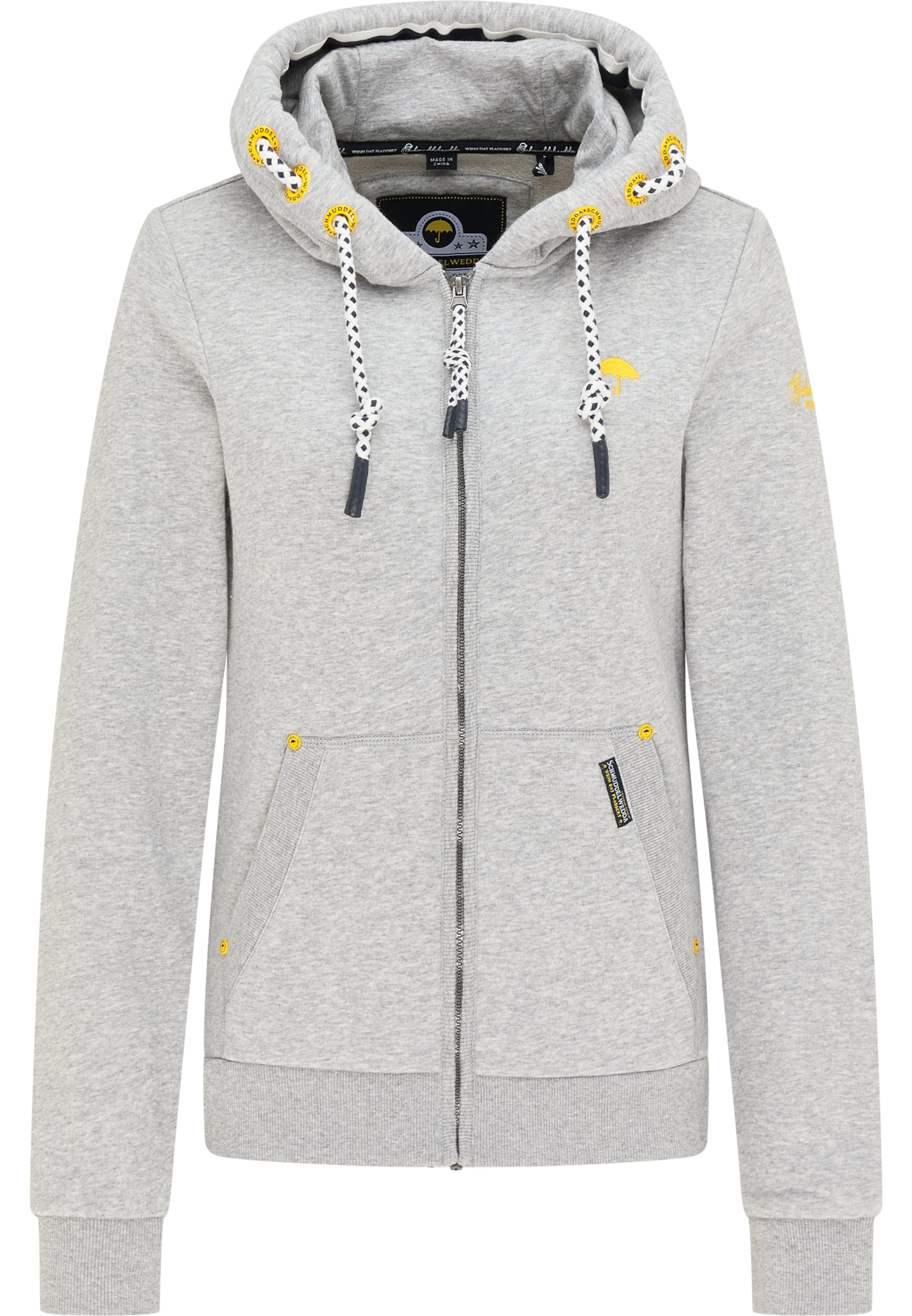 Abbigliamento Felpe Schmuddelwedda Giacca di felpa in Grigio Abbigliamento Felpe Schmuddelwedda Giacca di felpa in Grigio