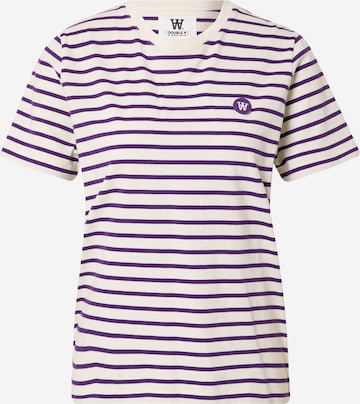 T-shirt 'Mia' WOOD WOOD en violet : devant