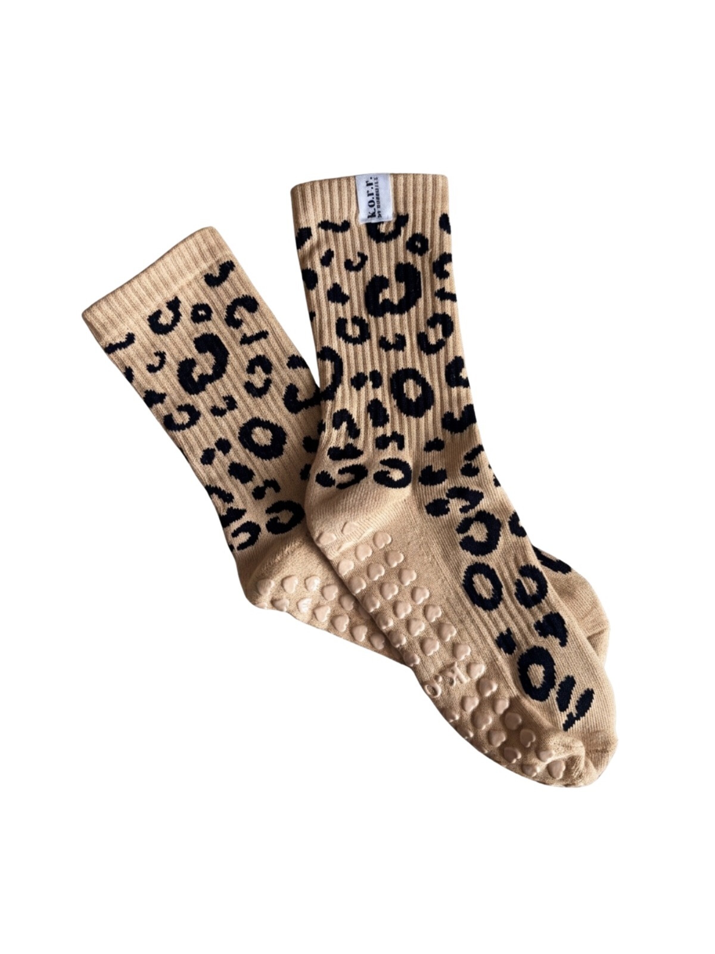 KORRHAUS Sports socks 'Leo' in Beige: front