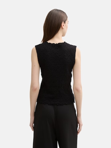 TOM TAILOR DENIM Top in Zwart