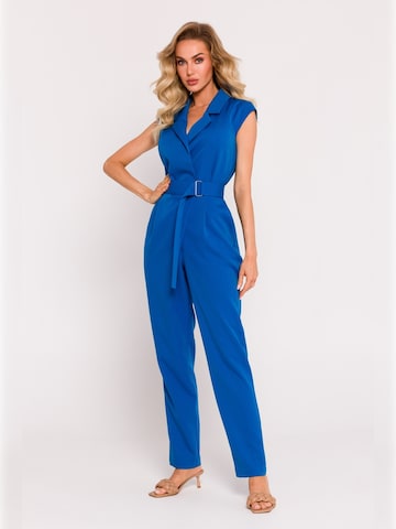made of emotion - Jumpsuit 'M780' en azul: frente