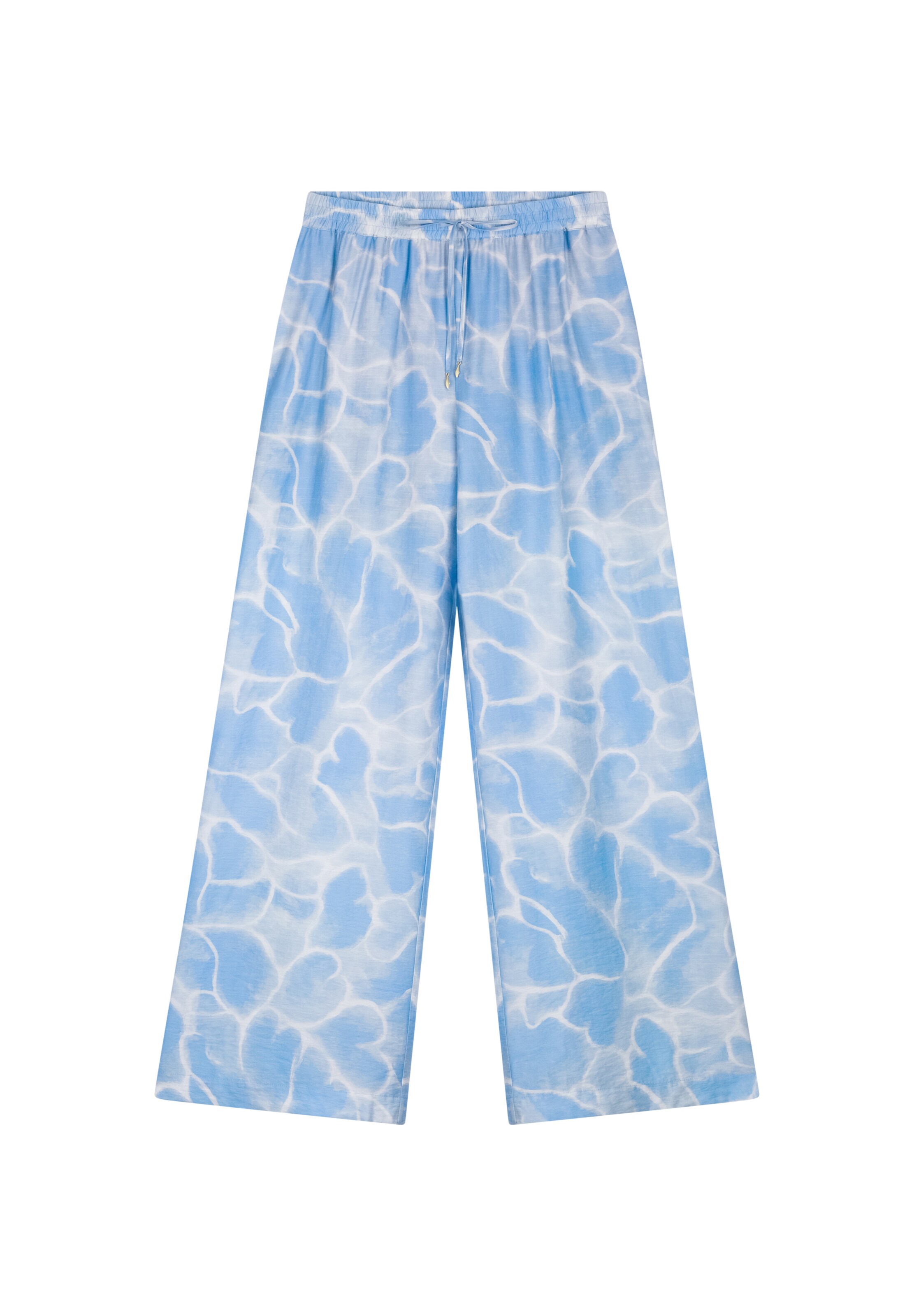 Fabienne Chapot Wide leg Broek in Blauw: voorkant