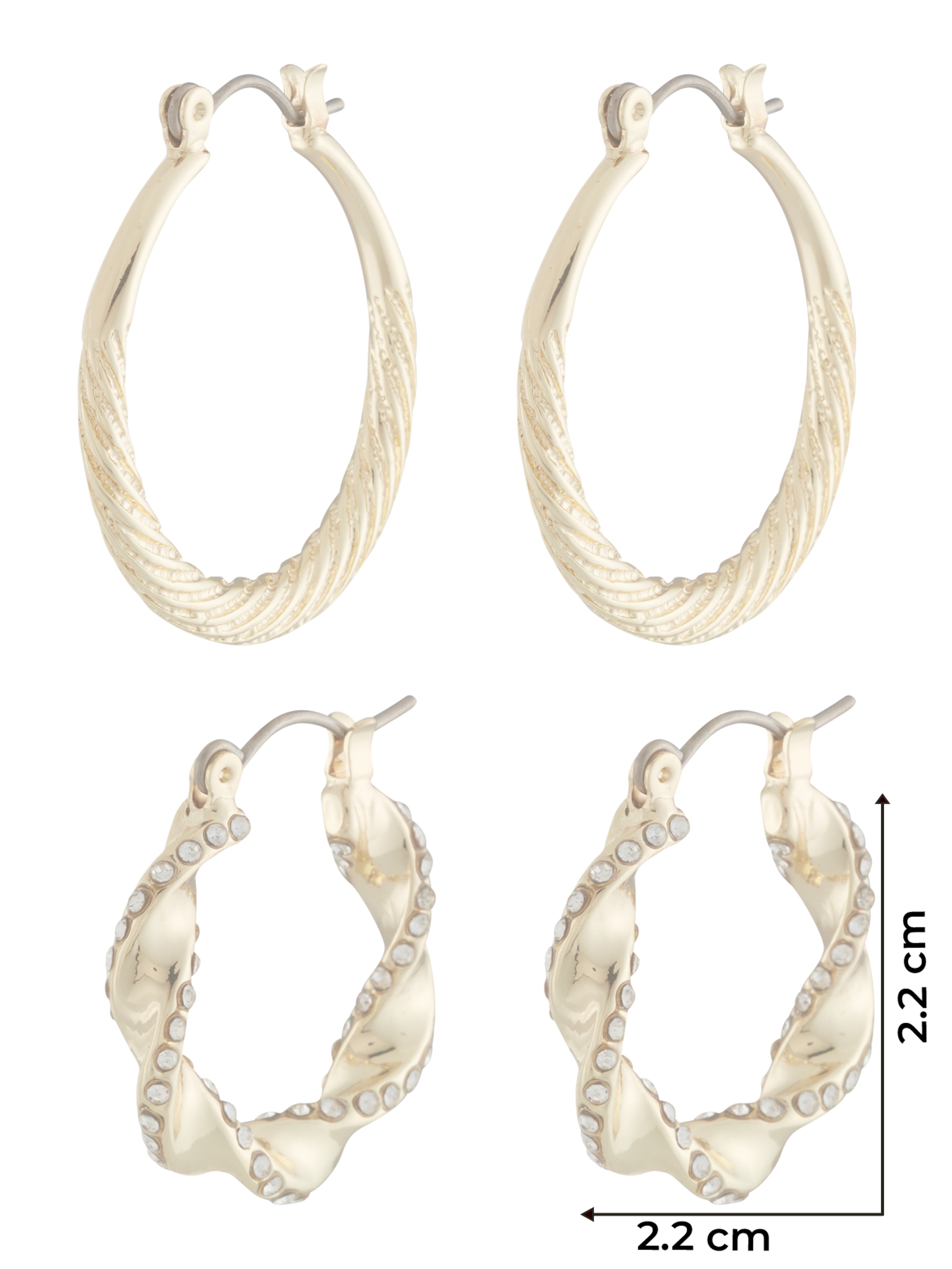 zelts PIECES Auskari 'PCMIVO'