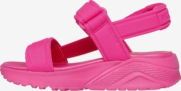 SKECHERS Sandals in Pink: front