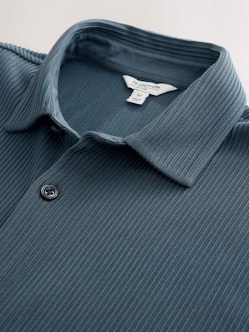 Next Regular fit Button Up Shirt in Blue