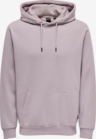 Only & Sons Sweatshirt 'Ceres' in Purple: front