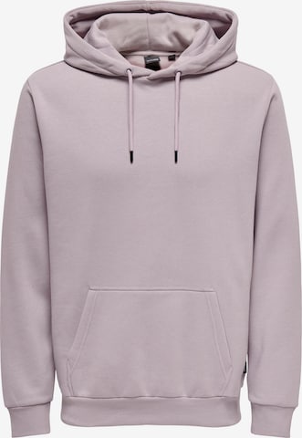 Only & Sons Sweatshirt 'CERES' in Purple: front