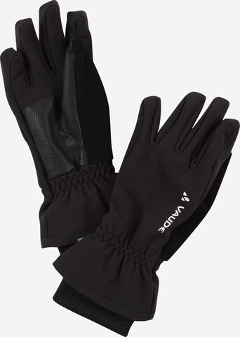 VAUDE Athletic Gloves 'Rondane' in Black: front