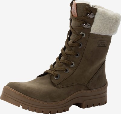 CAMEL ACTIVE Lace-Up Boots in Khaki / Wool white, Item view