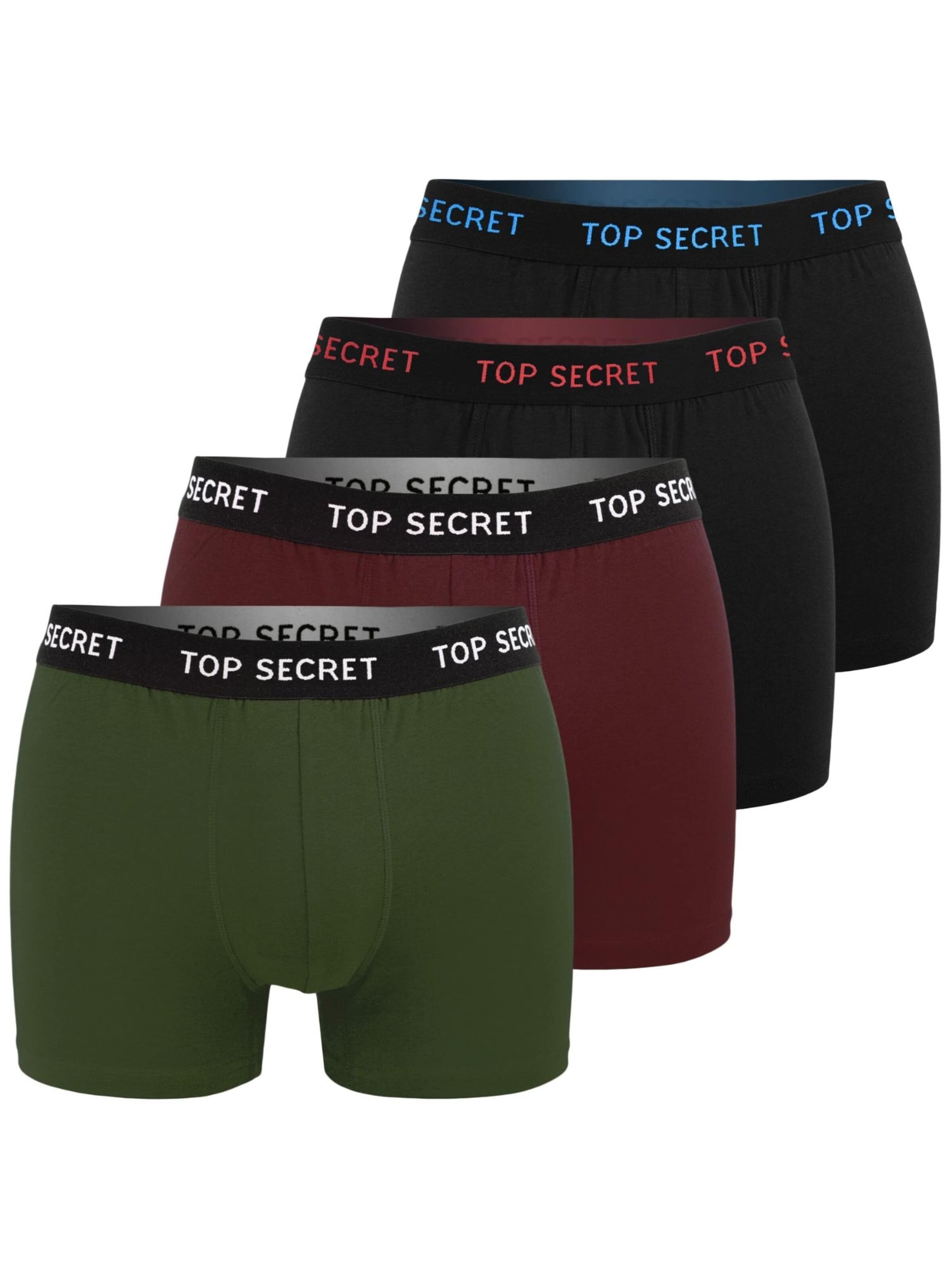 Top Secret Boxershorts in Groen: voorkant