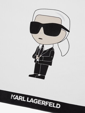 Serviette de plage ' Ikonik 2.0' Karl Lagerfeld en blanc