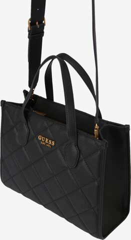 GUESS Handtasche 'Silvana' in Schwarz: predná strana