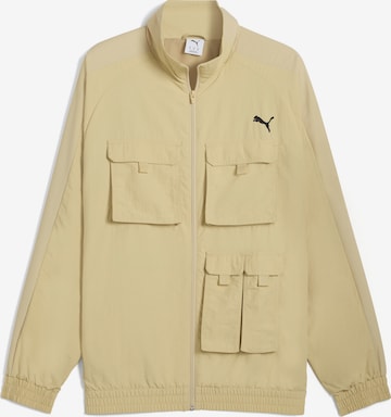 Veste de sport 'T7' PUMA en beige : devant
