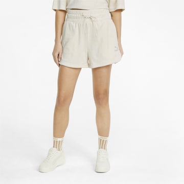 PUMA Regular Sportbroek 'Classic' in Beige: voorkant