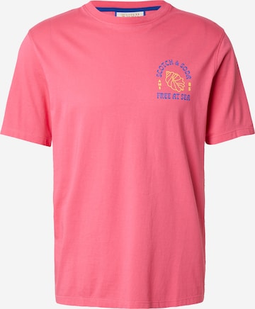 T-Shirt SCOTCH & SODA en rose : devant