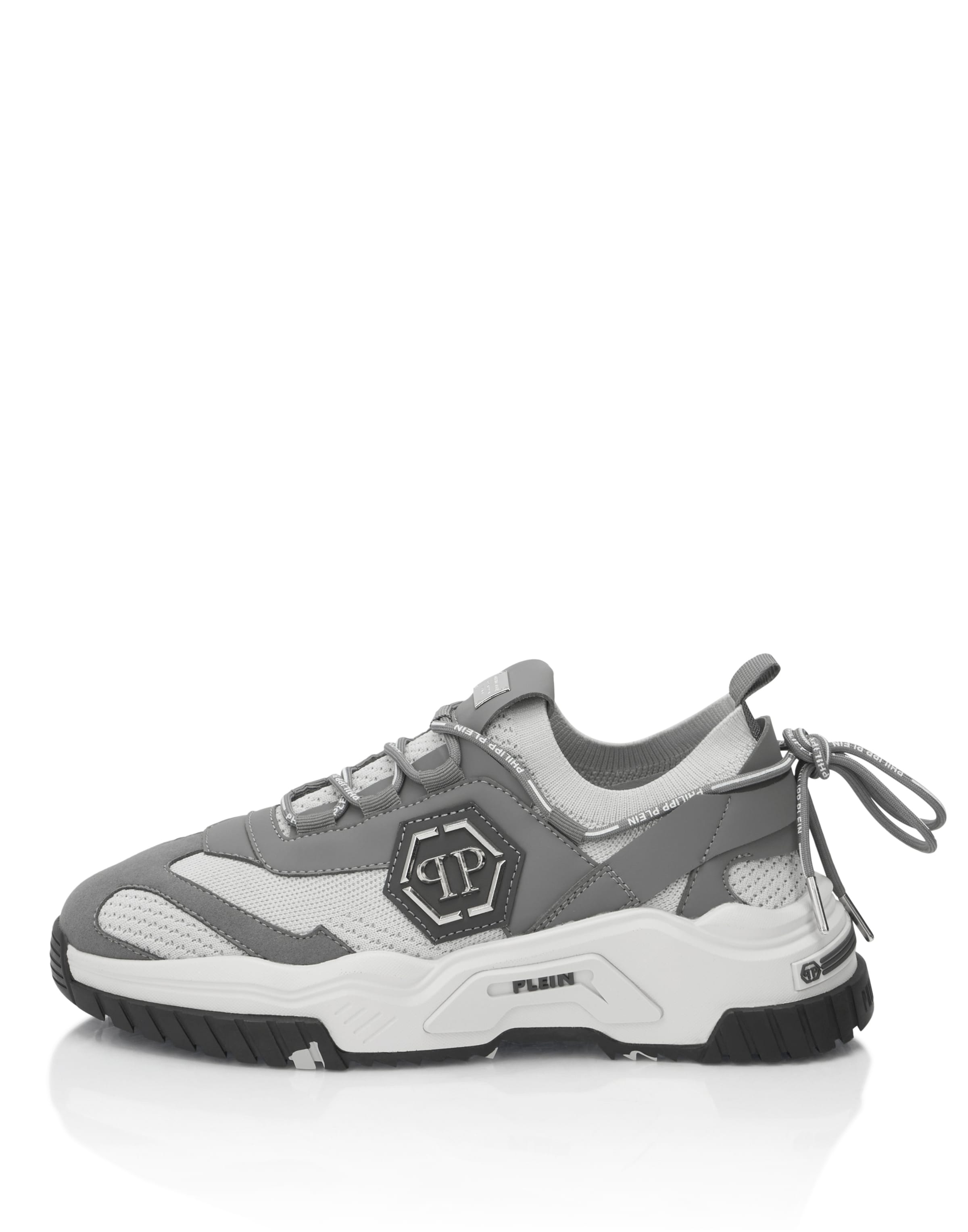 Philipp Plein - Zapatillas deportivas bajas 'Predator' en gris: frente