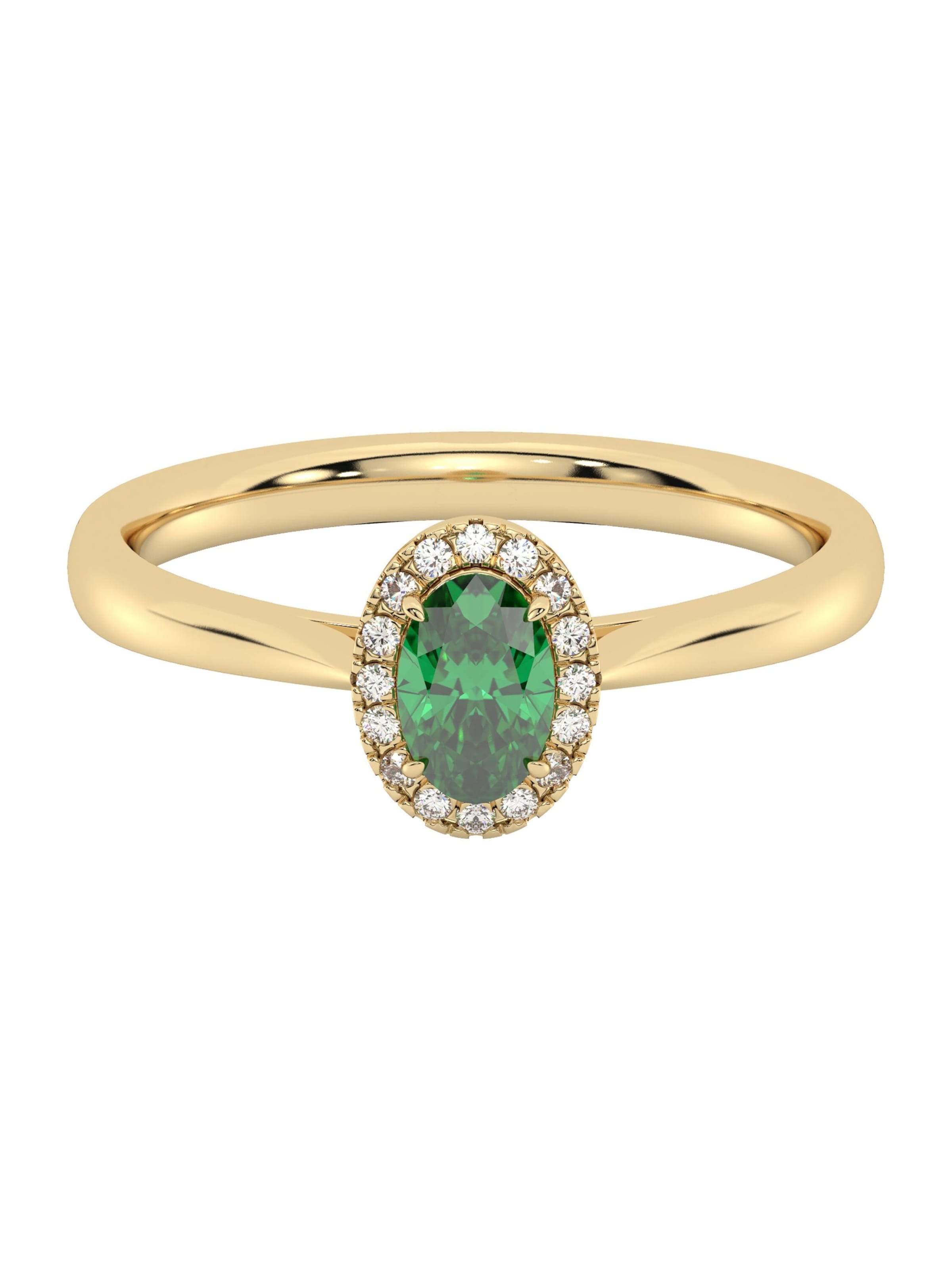 Diam Addict Ring in Gelb: Vorderseite