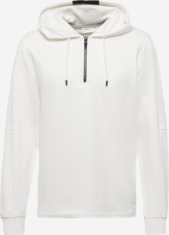 Sweat-shirt s.Oliver en blanc : devant