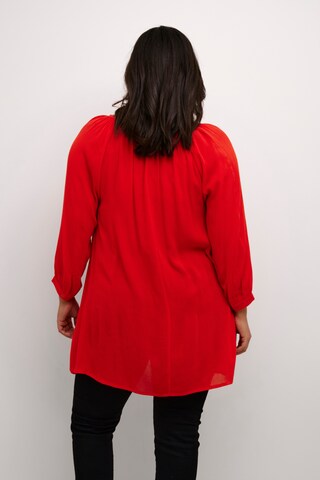 Tunica 'Cami' di KAFFE CURVE in rosso