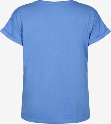 Zizzi Shirt 'Vera' in Blue