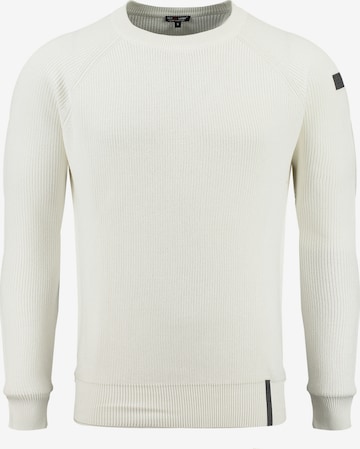Key Largo Pullover 'SCOOTER' in Weiß: Vorderseite