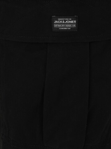 Jack & Jones Plus Regular Cargobroek 'JPSTKANE JJJONNIE' in Zwart