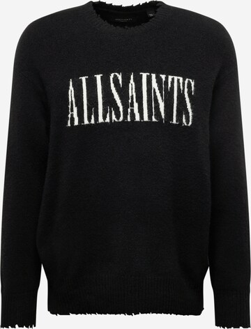 AllSaints Sweter 'LUKA' w kolorze czarny: przód